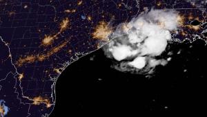 Tropical Storm Edouard over the Texas Gulf Coast, GOES-19 GeoColor