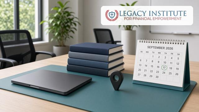 LIFE full wordmark on a desk next to a September 2026 calendar with the 17th circled.